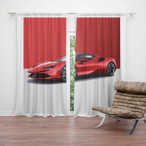 Sablio Záves Ferrari na červeno-bielej: 2ks 140x250cm