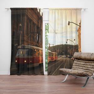 Sablio Záves Električka v historickom meste: 2ks 140x250cm