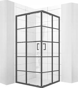 Sprchový Kút Rea Delta Black 90X90