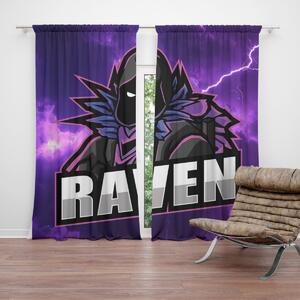 Sablio Záves FORTNITE RAVEN Fialová búrka: 2ks 140x250cm