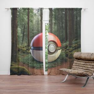 Sablio Záves Pokemon ball Les: 2ks 140x250cm