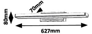Rabalux 6129 - LED Kúpeľňové osvetlenie zrkadla JOHN LED/18W/230V IP44