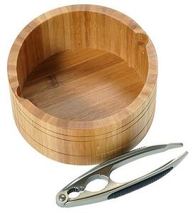 Miska na orechy s luskáčikom, ø 16,6 cm, bambus, okrúhla KESPER 62822