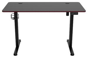 TZB Výškovo nastaviteľný elektrický herný stôl SHADOW GAMER 2.0 LED RGB 120 cm čierny