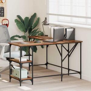 Maison Exclusive – Písací stôl z recyklovaného dreva a drevených materiálov, 139 x 139 x 75 cm