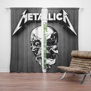 Sablio Záves METALLICA Lebka Sivá: 2ks 140x250cm