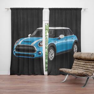 Sablio Záves Mini sedan Čierne pozadie: 2ks 140x250cm
