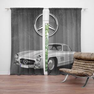 Sablio Záves Mercedes-Benz 300 SL Sivé pozadie: 2ks 140x250cm