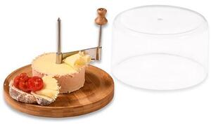 Krájač na syr "Tete de Moine" s viekom, Ø 22 cm, bambus KESPER 58621