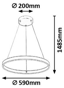 Rabalux 6299 - LED Stmievateľný luster na lanku OTHELLO LED/36W/230V + DO