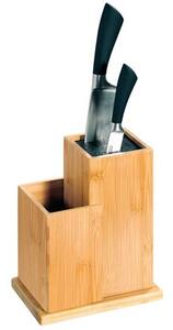 Blok na nože so zásobníkom, 24 x 18,5 x 12,7 cm, bambus/plast KESPER 58025