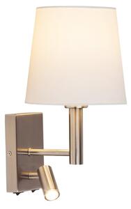 Rabalux 6539 - Nástenné svietidlo HARVEY E27/40W + LED/3W