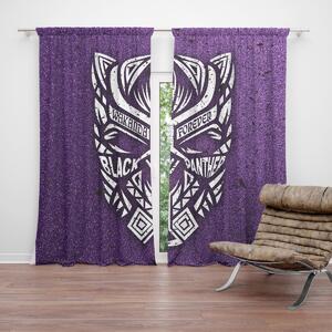 Sablio Záves BLACK PANTHER wakanda forever Biely: 2ks 140x250cm