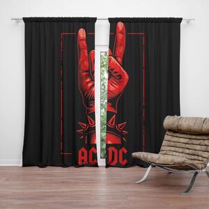Sablio Záves ACDC Červená ruka: 2ks 140x250cm