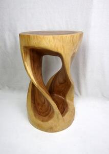 Taburetka /stojan/, exotické drevo, ručná práca, 50 cm