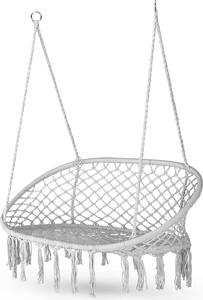 Outtec® Závesné kreslo XXL - do 200 kg, 2-miestne - závesné kreslo - závesný kôš, záhradná hojdačka, hojdačka na záhradu, terasu, balkón - Boho