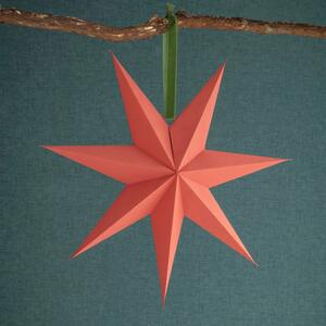 Závesná papierová hviezda Maddox Brick Red 60 cm