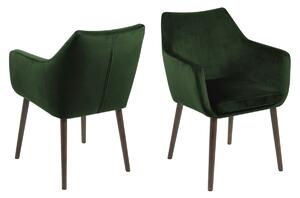 Jedálenská stolička s lakťovou opierkou Nora 594 Farba: Zelená