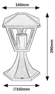 Rabalux 7148 - Vonkajšia lampa PARAVENTO 1xE27/40W/230V IP44