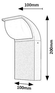 Rabalux 7166 - LED Vonkajšie nástenné svietidlo HONGKONG LED/9W/230V IP65