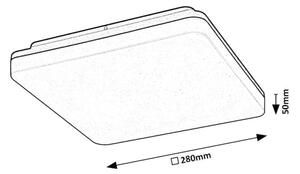 Rabalux 7250 - LED kúpeľňové stropné svietidlo PERNIK LED/24W/230V IP54