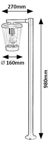 Rabalux 7269 - Vonkajšia lampa SAVANO 1xE27/40W/230V IP44