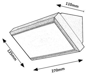 Rabalux 7282 - LED Vonkajšie nástenné svietidlo RAPLA LED/12W/230V IP54