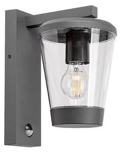 Rabalux 7267 - Vonkajšia nástenná lampa so senzorom SAVANO 1xE27/40W/230V IP44
