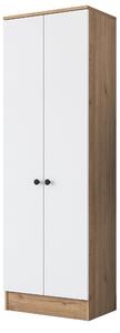 Kalune Design Vysoký botník Pajo 60 cm orech/biely