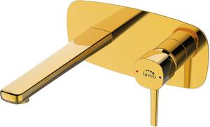 Skrytá umývadlová batéria so zátkou Klik Klak Gold Pola Laveo
