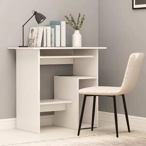 Maison Exclusive - písací stôl biely 80x45x74 cm drevený materiál