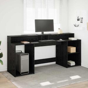 Maison Exclusive – písací stôl, materiál: drevotrieska, farba: čierna, rozmer: 200 x 55 x 91 cm