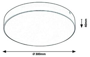 Rabalux - LED stropné svietidlo LED/24W/230V 2800-6000K IP44 biela
