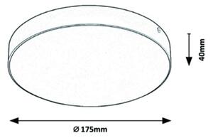 Rabalux - LED Kúpeľňové stropné svietidlo LED/18W/230V 3000-6000K IP44 biela