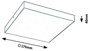Rabalux - LED Stropné svietidlo LED/18W/230V 3000-6000K IP44 čierne