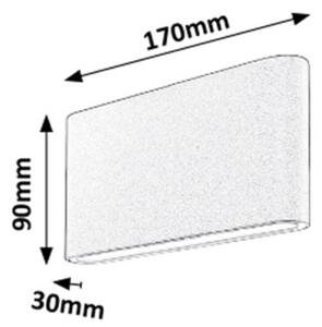 Rabalux 7952 - LED Vonkajšie nástenné svietidlo NESNA 2xLED/6W/230V IP54 3000K