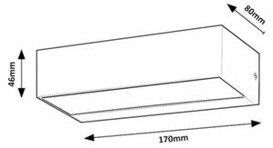 Rabalux 7935 - LED Vonkajšie nástenné svietidlo HALDEN LED/10W/230V IP65