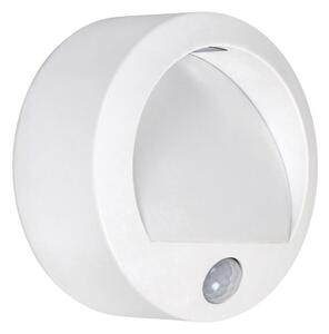 Rabalux 7980 - LED Vonkajšie nástenné svietidlo so senzorom AMARILLO LED/1,5W/3xAA IP44 biela