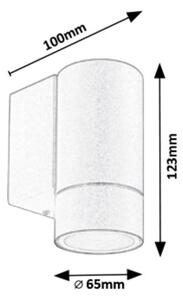 Rabalux 8118 - Vonkajšie nástenné svietidlo PHOENIX 1xGU10/10W/230V IP54 šedá