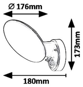 Rabalux 8135 - LED Vonkajšie nástenné svietidlo senzor VARNA LED/12W/230V IP54