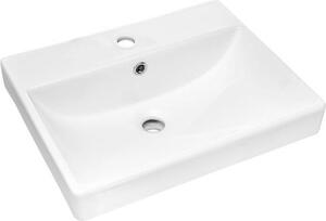 COMAD RITA-GW-60 Keramické vstavané umývadlo, 60 cm, biele lesklé