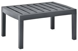 Maison Exclusive - Záhradný stôl antracit 78x55x38 cm plast