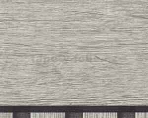Vliesové fototapety - stenový panel 39744-2, rozmer 500 cm x 106 cm, lamely dub sivý, A.S. Création