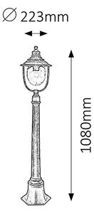 Rabalux 8679 - Vonkajšia lampa BARCELONA 1xE27/60W/230V
