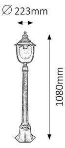 Rabalux 8679 - Vonkajšia lampa BARCELONA 1xE27/60W/230V
