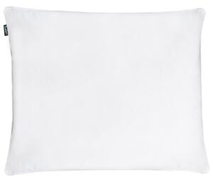 Vankúš biely kačacie perie a páperie 50 x 60 cm bavlnený poťah stredne mäkký