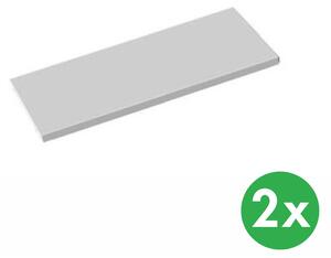 Prídavné police ku kovovým skriniam, 920x400 mm, sivé, 2 ks