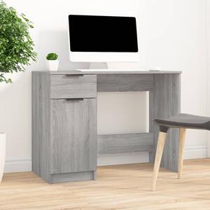 Maison Exclusive - písací stôl šedý Sonoma 100x50x75 cm drevený materiál