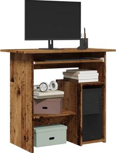 Maison Exclusive – písací stôl v štýle starého dreva 80 x 45 x 74 cm drevený materiál