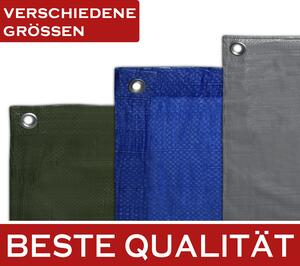 Šedá plachta s očkami 130g/m² - 6m x 12m